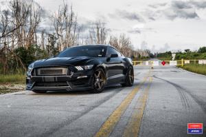 2017 Ford Mustang GT X Work in Black on Vossen Wheels (VWS-3)